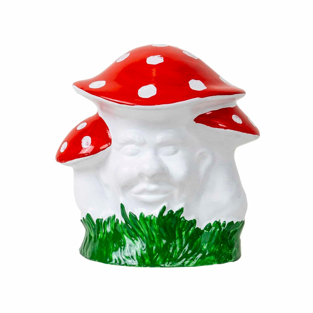 Ciuperca decorativa din ceramica pentru gradina, 23cm inaltime, 21cm latime