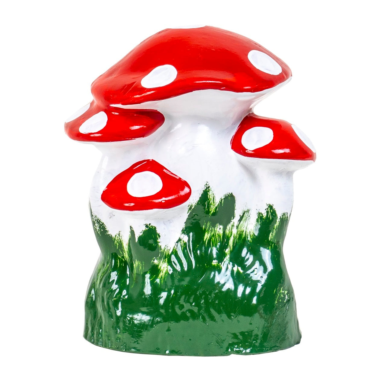 Ciuperca decorativa din ceramica pentru gradina, inaltime 27 cm, latime 21 cm