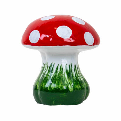 Ciuperca decorativa din ceramica pentru gradina, inaltime 30 cm
