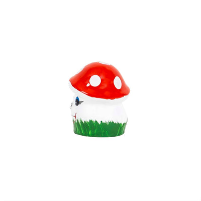 Ciuperca decorativa mini din ceramica pentru gradina, 10x8 cm