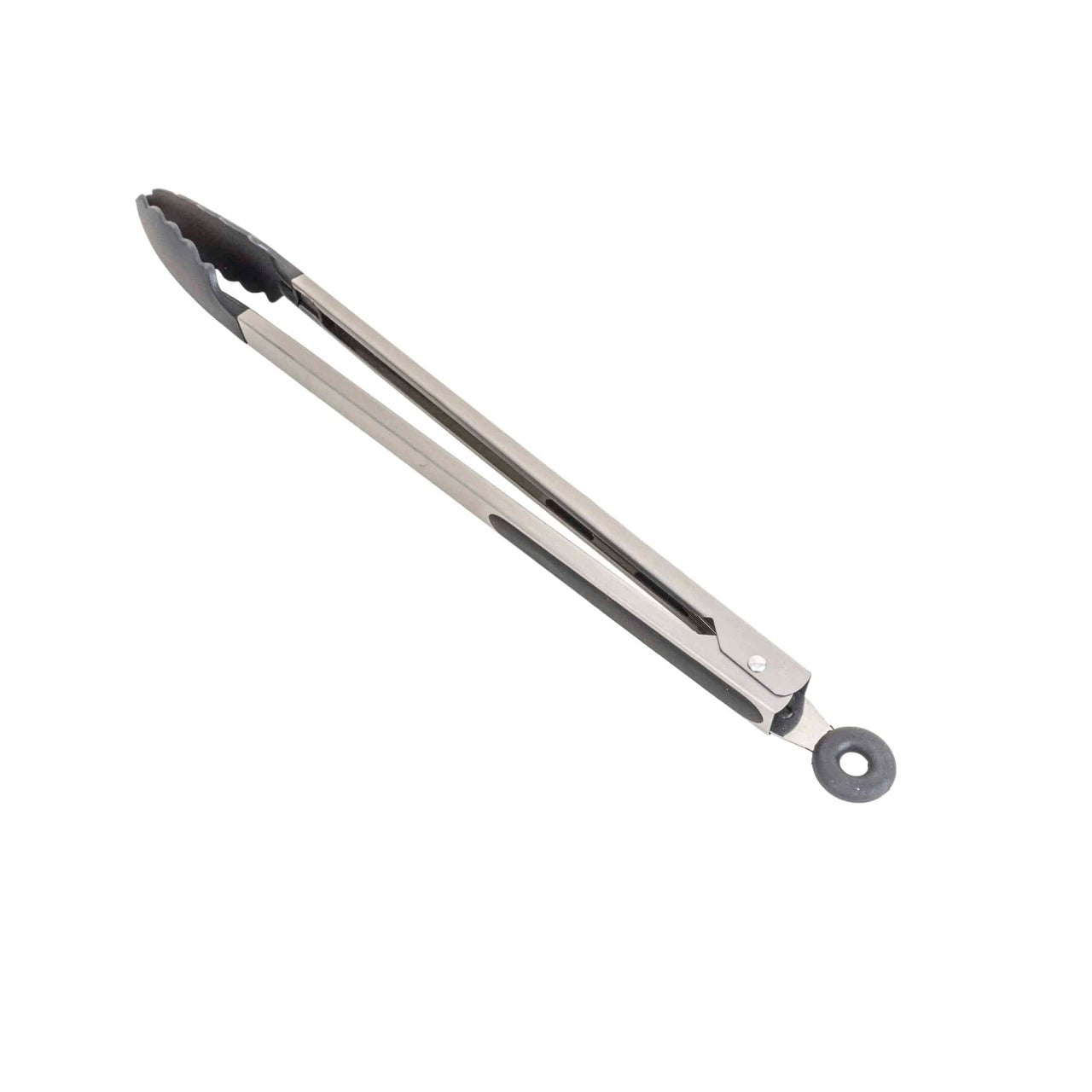 Cleste de servire inox si silicon, lungime 37 cm, cu inel blocare si agatare