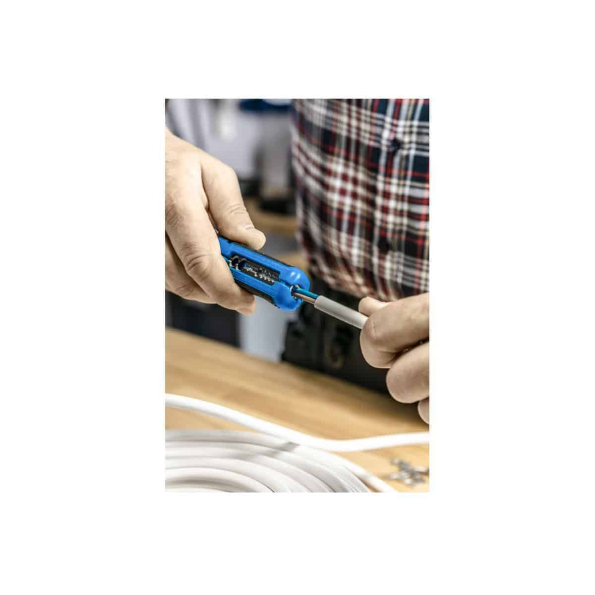 Cleste dezizolator pentru cablu 0.5-6.0 mm2 si RG-6/RG-59 cu maner anti-alunecare