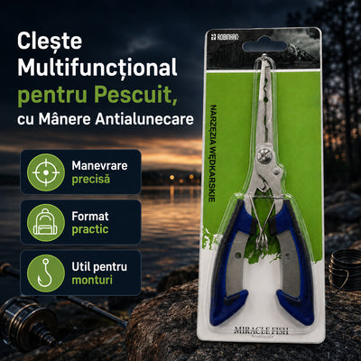 Clește Multifuncțional pentru Pescuit, cu Mânere Antialunecare – imagine principală promoțională