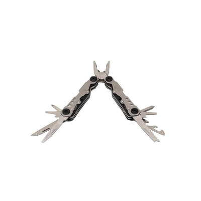 Cleste patent multifunctional pliabil gri cu husa si unelte multiple