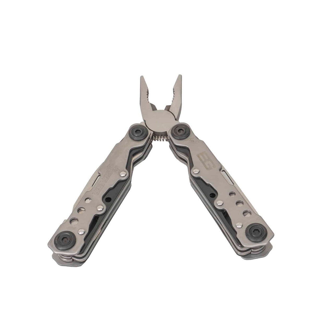 Cleste patent multifunctional pliabil gri cu husa si unelte multiple