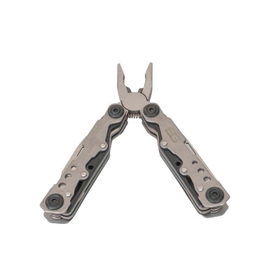 Cleste patent multifunctional pliabil gri cu husa si unelte multiple