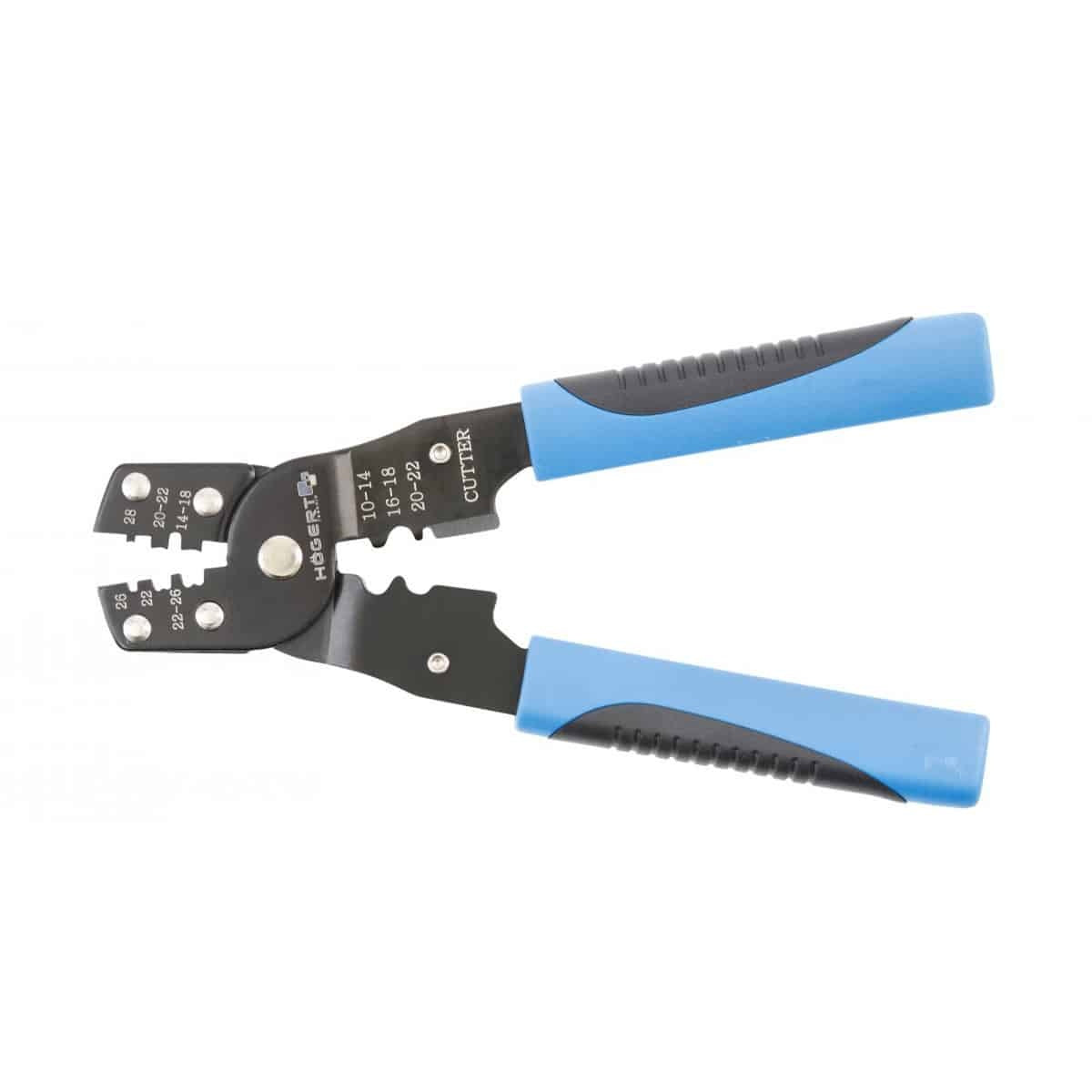 Cleste sertizare capete neizolate si izolate 0.08-6.0mm, 180mm maner ergonomic