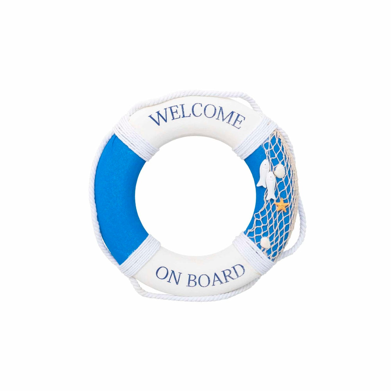 Colac decorativ pentru vapor Welcome, 40cm, albastru