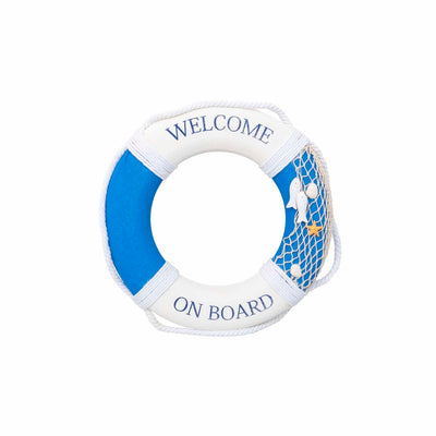 Colac decorativ pentru vapor Welcome, 40cm, albastru