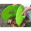 Colector manual de frunze, 2 buc, din plastic, dimensiuni 36 X 31 cm, cu maner integrat, verde
