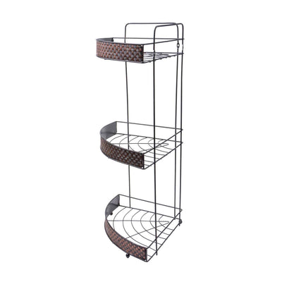 Coltar baie cu 3 polite, structura metalica, model DSY 1169