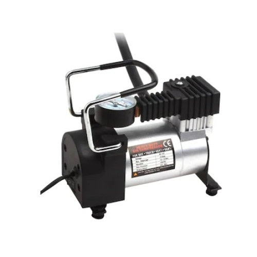 Compresor Auto FOXMAG24, 12V, Umflare Rapida, Portabila, 10 Amp, 965 kPA, 35l/min, Usor, Ergonomic, Alb/Negru
