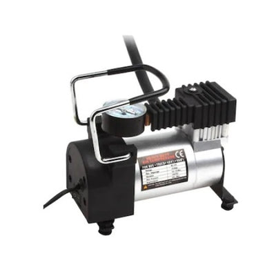 Compresor Auto FOXMAG24, 12V, Umflare Rapida, Portabila, 10 Amp, 965 kPA, 35l/min, Usor, Ergonomic, Alb/Negru