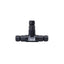 Conector 3 pini waterproof IP68 pentru furtun gradinarit, culoare negru