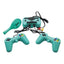 Consola cu 3000 de jocuri incorporate, cu racheta de tenis, cu intrare USB, alimentare la retea, albastru