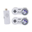 Consola de jocuri, pentru PC sau TV, cu doua joystick-uri wireless, 5000 de jocuri instalate, compatibilitate HD, alb/gri