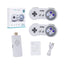 Consola de jocuri, pentru PC sau TV, cu doua joystick-uri wireless, 5000 de jocuri instalate, compatibilitate HD, alb/gri