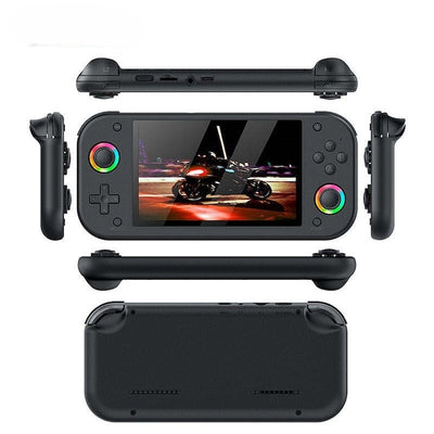 Consola de jocuri portabila care accepta jocuri 3D, display 5.1 inch, RGB