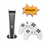 Consola de jocuri video, conectivitate wireless, cu 2 controller wireless, cu 200 de jocuri incorporate, alb