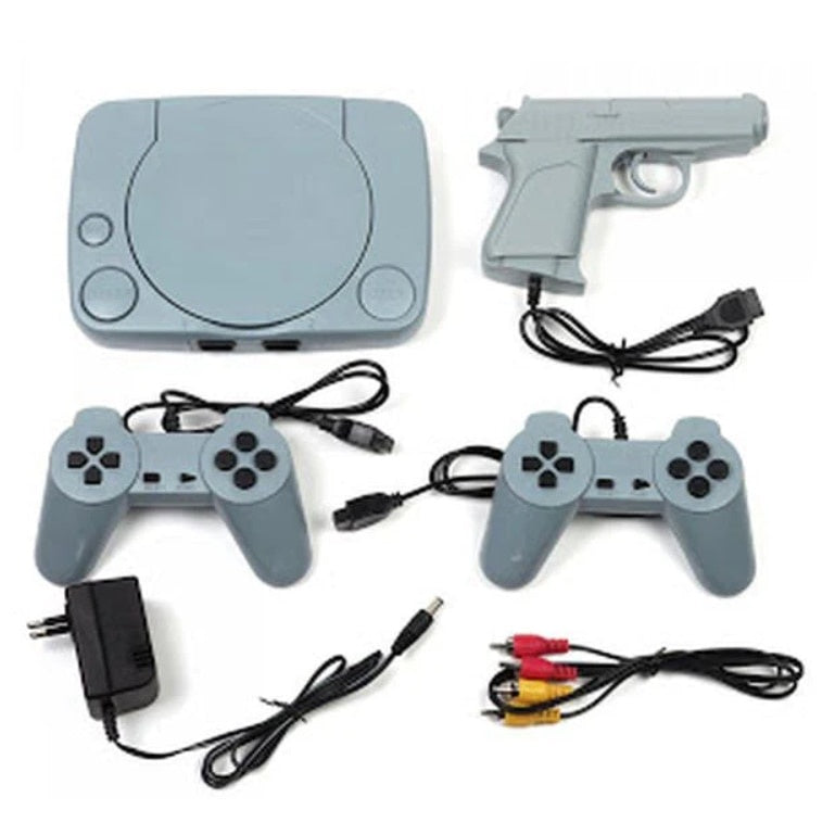 Consola de jocuri video OneTech Retro, Super Mario Bros Game, Model Nou, 2x Joystick, Pistol, Alb