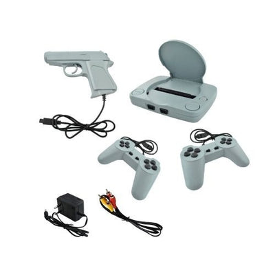 Consola de jocuri video retro FOXMAG24, cu 2 joystick-uri si 1 arma laser incluse