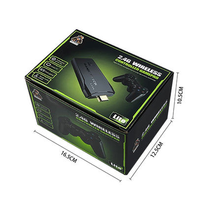 Consola Game stick cu peste 20000 de jocuri incorporate, Chigoods, 2 controlere wireless, iesire HDMI, conectare la TV/TV, cutie/PC/laptop/proiector, Negru