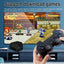 Consola jocuri retro, Full HD, 2 controllere wireless 2.4G, HDMI, 15000 jocuri, cip de joc multiplayer, negru