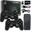 Consola jocuri tip stick, cu 10000 de jocuri incorporate, cu 2 controler wireless, iesire HDMI, se poate conecta la TV/TV, Box/PC/Laptop/Proiector, negru