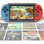 Consola portabila Bedee X7, 4.3 inch, 8GB, rosu si albastru, suporta jocuri arcade 8-bit, 16-bit, 32-bit, 64-bit