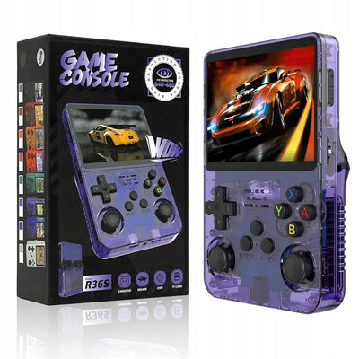 Consola portabila, R36S, 64GB, peste 15.000 de jocuri, joystick dublu 3D