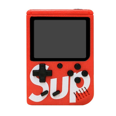Consola SUP Game Box, 400 jocuri, Rotita volum, Ecran LCD de 3.0 "", Cablu AV, Micro-USB, Multiplayer, Portabil, Rosu