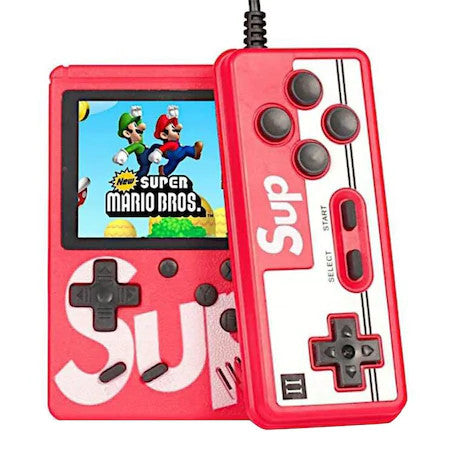 Consola SUP Game cu 400 jocuri, ecran de 3.0", cablu AV, Micro-USB, multiplayer jocurile copilariei, FOXMAG24®