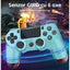 Controler Wireless, pentru PS4/Slim/Pro, dual vibration, senzor de miscare 6 axe, difuzoare stereo, albastru