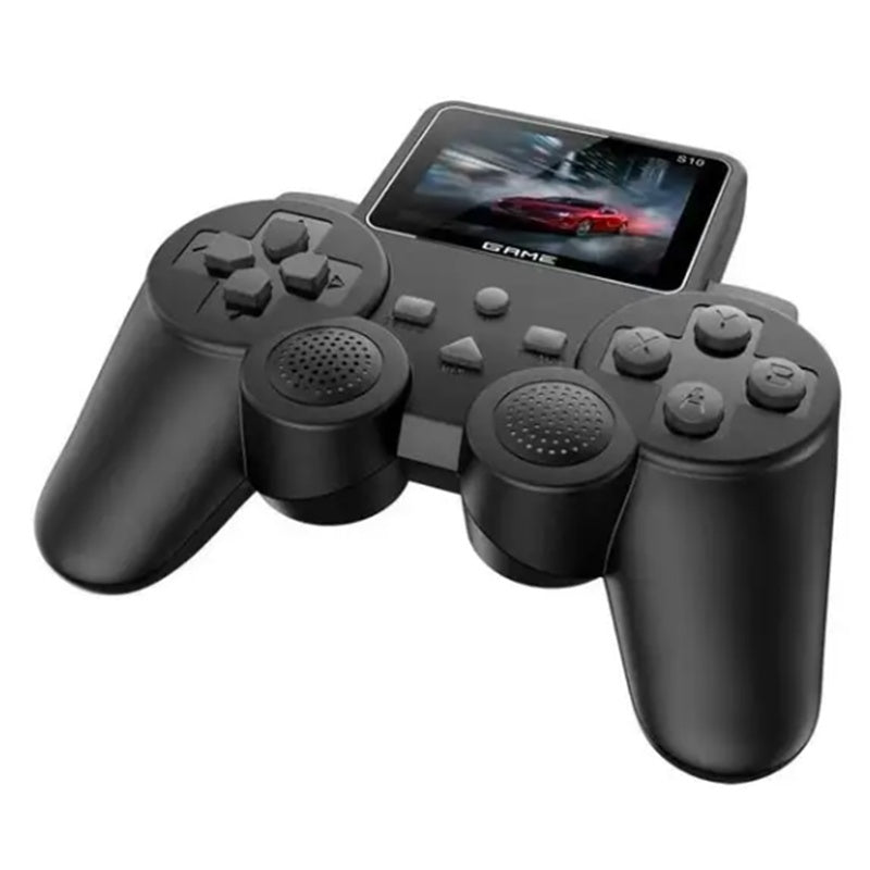 Controller GamePad cu ecran digital, 520 de jocuri incluse, portabil, conectare la televizor, baterie de lunga durata, reincarcabila USB, negru