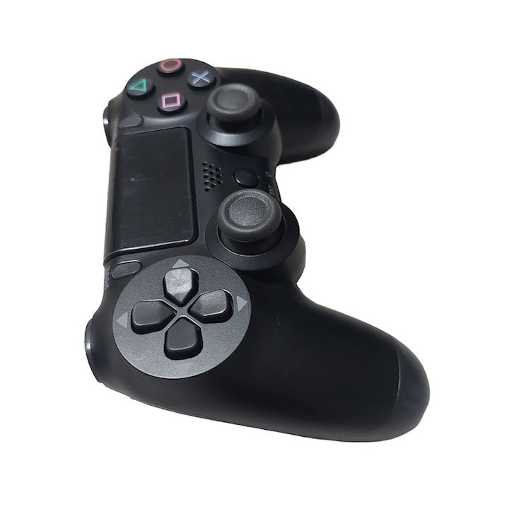 Controller wireless doubleshock, pentru PS4, PSTV si PS Now, cu vibratii, control precis, design ergonomic, baterie reincarcabila incorporata, negru