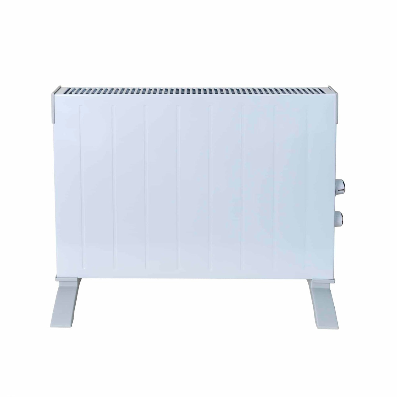 Convector electric 2500W cu termostat si picioare pe roti, alb, pentru incaperi pana la 20 m2