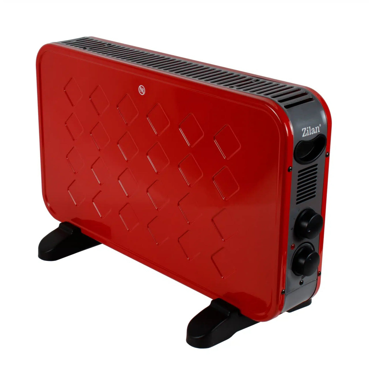 Convector electric de podea 2000W cu termostat reglabil si 2 trepte de putere, rosu