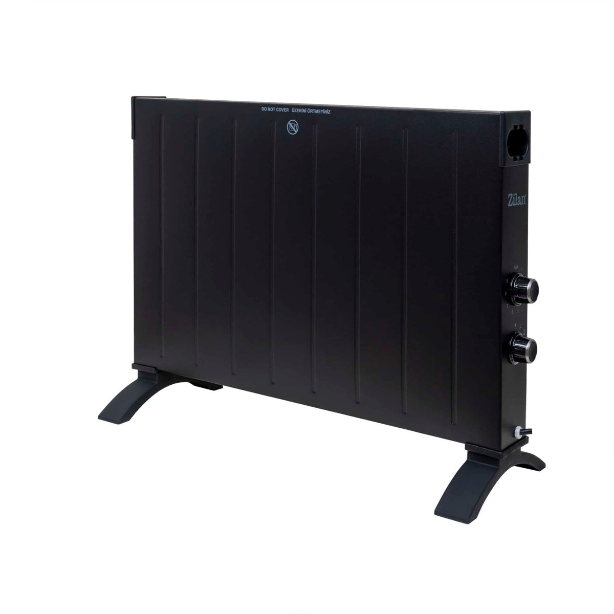Convector electric negru cu termostat reglabil si protectie supraincalzire 2500W