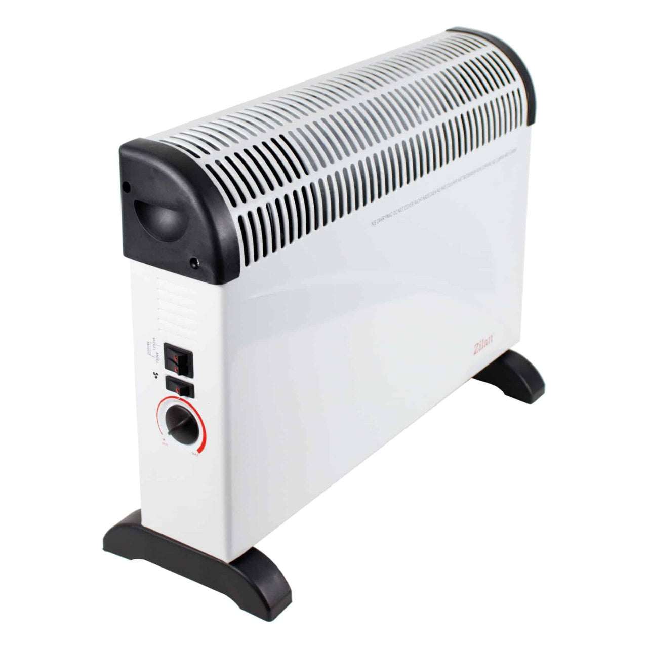 Convector electric Turbo 2000W cu termostat reglabil si 3 trepte de incalzire, alb