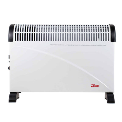 Convector electric Turbo 2000W cu termostat reglabil si 3 trepte de incalzire, alb