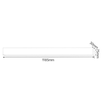 Corp iluminat suspendat 40W, 4000K, 4280lm, IP20, 1185x75x30mm, alb