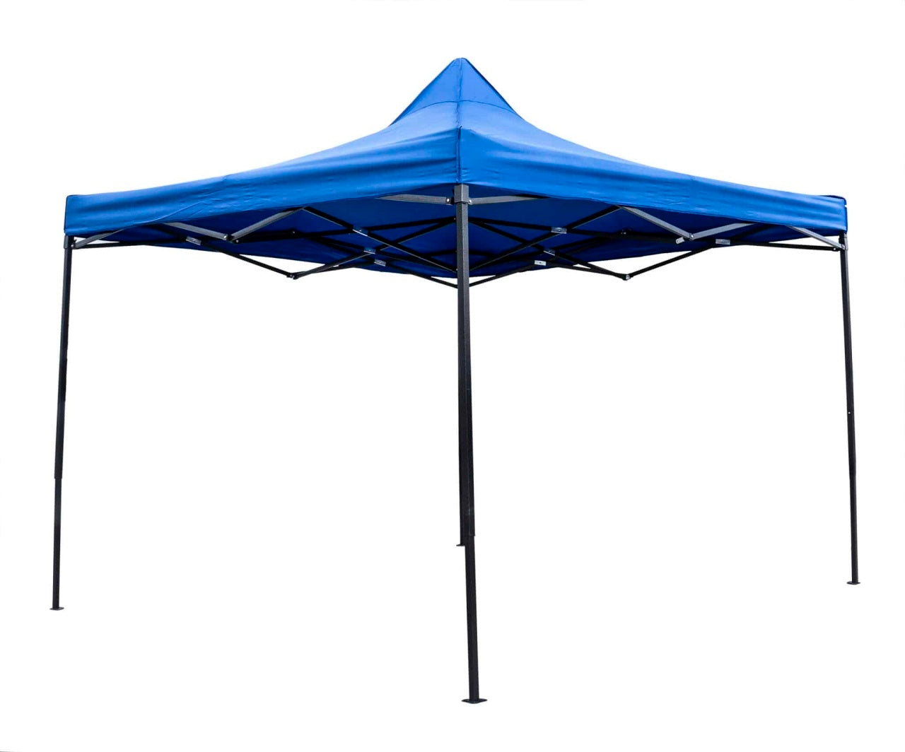 Cort pavilion metalic gradina 3x3m impermeabil anti soare albastru