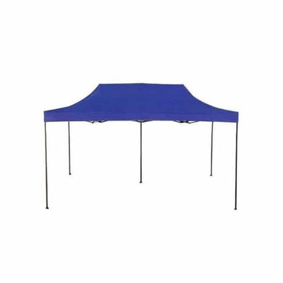 Cort pavilion metalic gradina impermeabil 3x6 m albastru