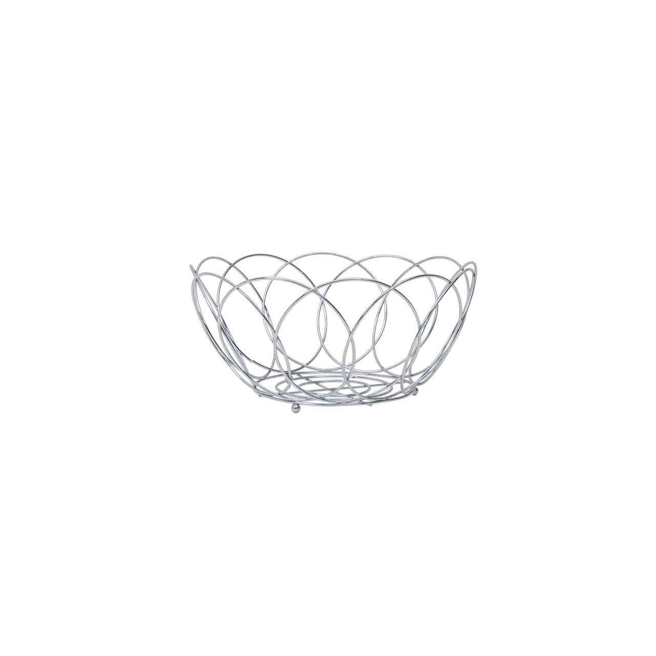 Cos de fructe inox cu diametru 25 cm, inaltime 11 cm