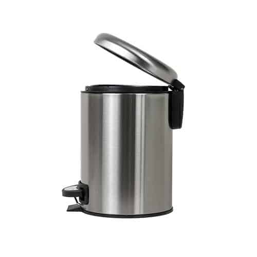 Cos gunoi inox cu capac pedala, 3L, compact si usor de folosit