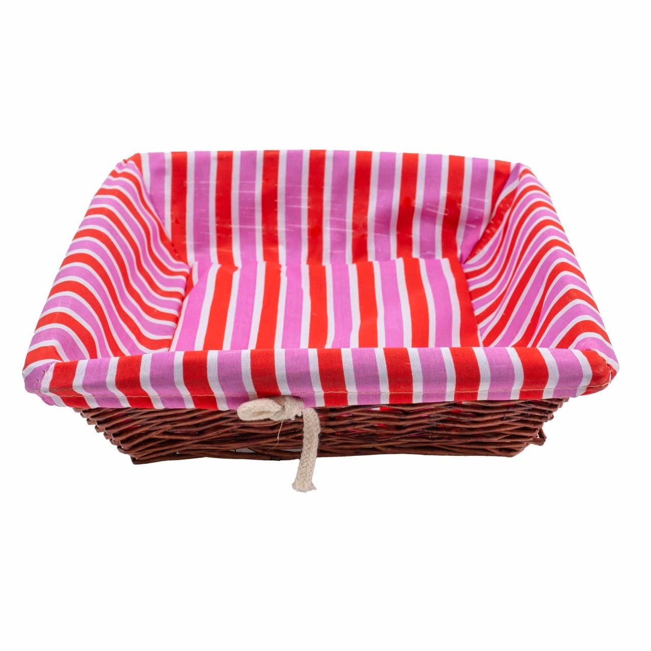 Cos pentru paine patrat din rachita, 25 cm, culoare maro