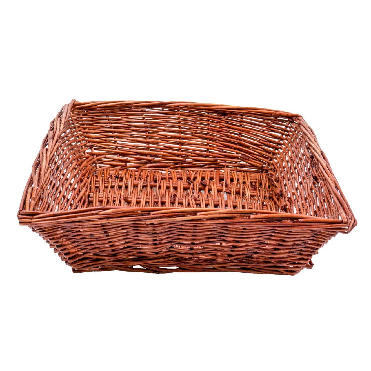 Cos pentru paine patrat din rachita, 25 cm, culoare maro
