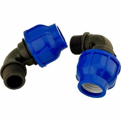 Cot compresiune cu filet exterior 25mm, 3/4 inch, polipropilena