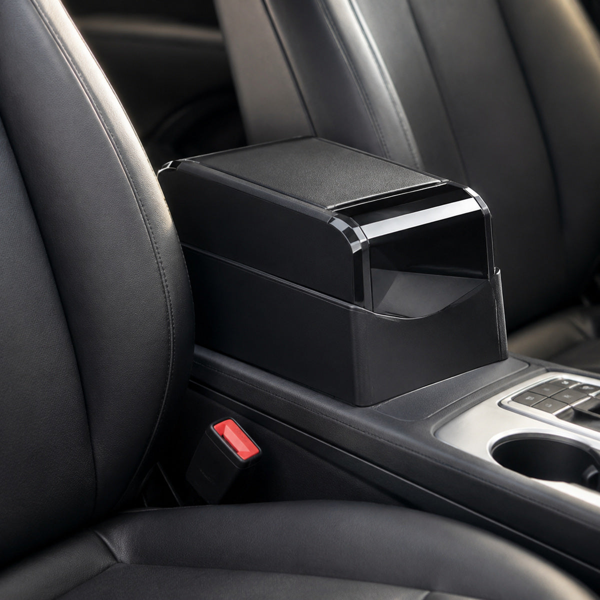 Cotieră Auto Universală cu Spațiu de Depozitare, Negru, Model 232-3 – imagine comercială