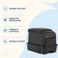 Cotieră Auto Universală cu Spațiu de Depozitare, Negru, Model 232-3 – imagine 3